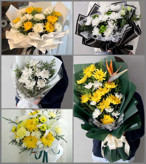 广东韶关市南雄市南亩镇中寺村白事花束代送